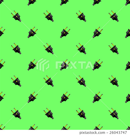 Vector Power Plug Seamless Pattern - Stock Illustration [26043747] - PIXTA