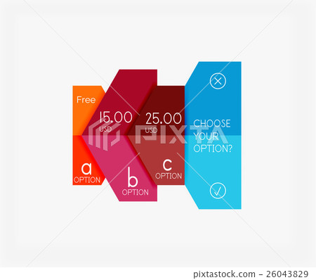 Infographic banners modern paper templates Infographic banners modern paper templates 26043829