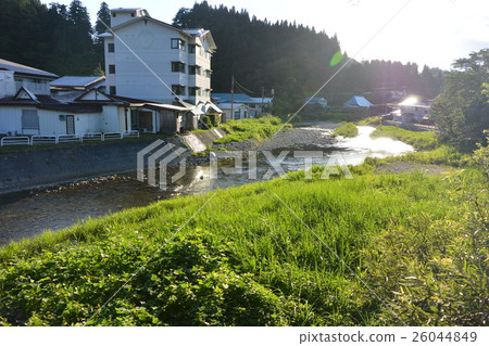 The Mogami Ogikawa River flowing around Akakura Onsen 26044849