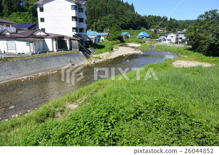 The Mogami Ogikawa River flowing around Akakura Onsen 26044852