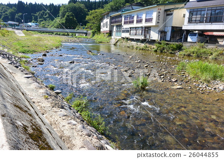 The Mogami Ogikawa River flowing around Akakura Onsen 26044855