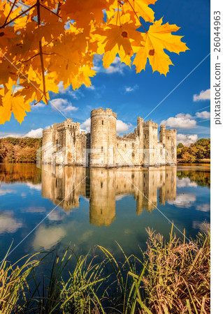 Historic Bodiam Castle in East Sussex, England Historic Bodiam Castle in East Sussex, England 26044963