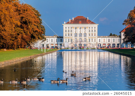 Nymphenburg Palace with garden in Munich, Germany Nymphenburg Palace with garden in Munich, Germany 26045015
