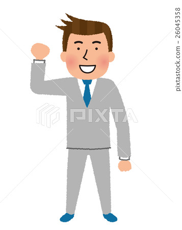 Male employee of Guts pose Male employee of Guts pose 26045358