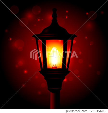 Street lamp - lantern on pole Street lamp - lantern on pole 26045609