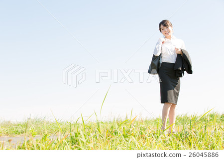 室外的女商人 室外的女商人 26045886