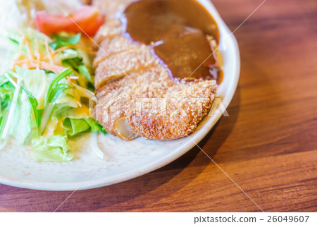 Japanese food style Teriyaki Chicken with rice 26049607