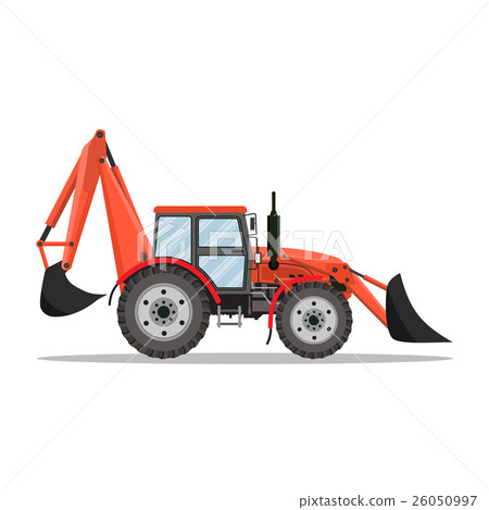 Tractor, excavator, bulldozer icon 26050997