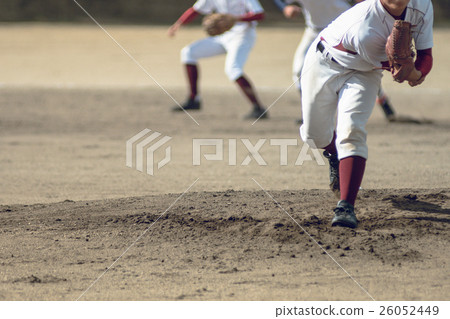 High school baseball game landscape 26052449