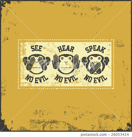 wise monkey poster wise monkey poster 26053414