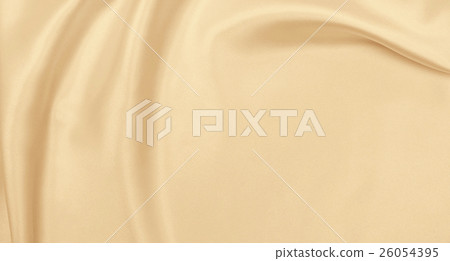 Smooth elegant golden silk or satin luxury cloth Smooth elegant golden silk or satin luxury cloth 26054395