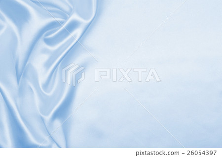 Smooth elegant blue silk or satin luxury cloth 26054397