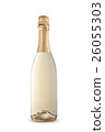 Champagne bottle isolated on a white background 26055303
