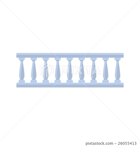 Classic Marble Balcony Fence Design Element 26055413