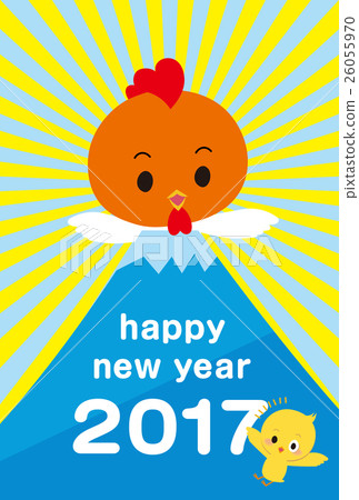 new year's card, bird, birds 26055970
