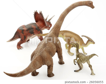 Isolated dinosaur in white background Isolated dinosaur in white background 26056055