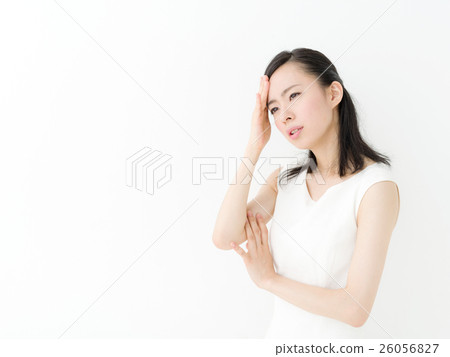 Headache · troubling young lady 26056827