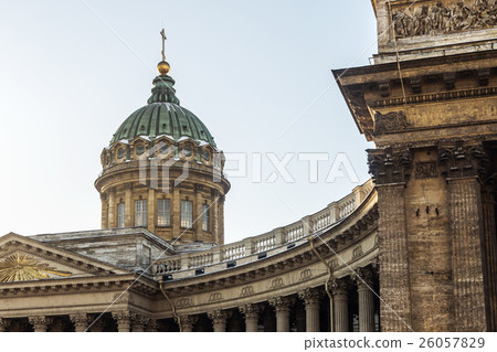 Closeup of Kazan Cathedral in St Petersburg Closeup of Kazan Cathedral in St Petersburg 26057829