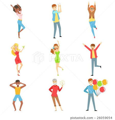 People Having Fun At The Party Set Of People Having Fun At The Party Set Of 26059054