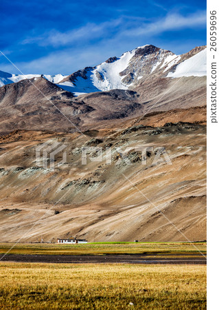 Korzok village at Himalayan lake Tso Moriri 26059696