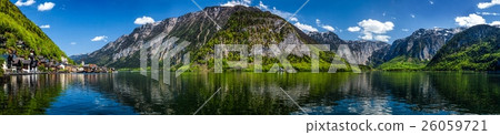 Panorama of Hallstatt village and Hallstatter See 26059721