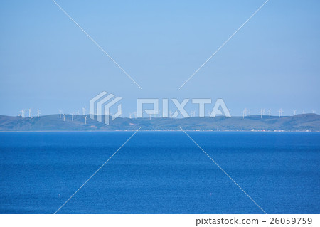 Wind power windmill group of Soya Hills 26059759