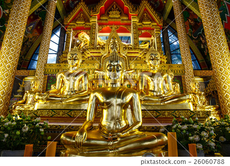 Thai art in Pagoda at Phrathat Nong Bua Temple Thai art in Pagoda at Phrathat Nong Bua Temple 26060788