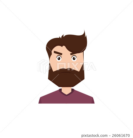 Cute man face 26061670