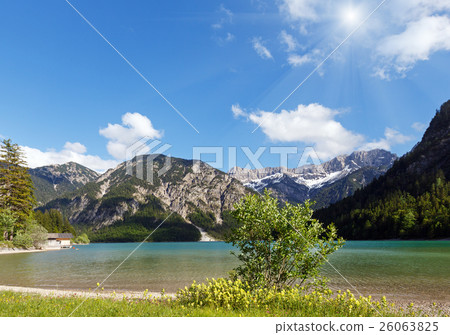 Plansee summer sunshiny landscape 26063825