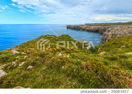 Bay of Biscay rocky coast, Spain. 26063857