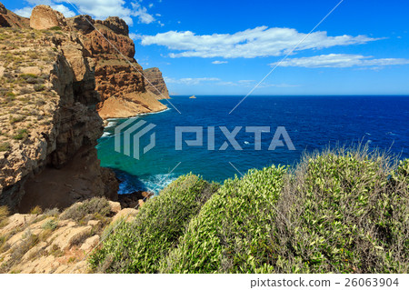 Summer sea coast landscape (Spain). Summer sea coast landscape (Spain). 26063904
