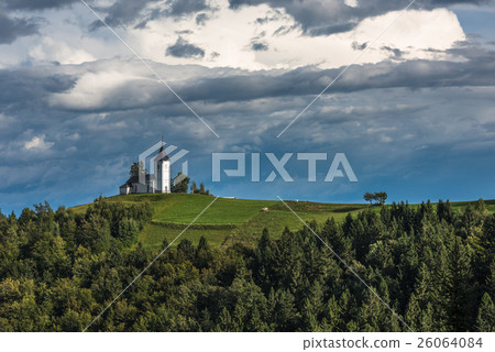 Church on the hill, Jamnik, Slovenia Church on the hill, Jamnik, Slovenia 26064084