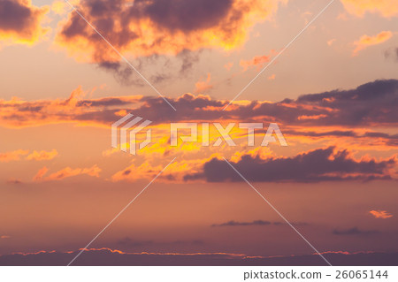 Dramatic sunset over the sea. Sky background Dramatic sunset over the sea. Sky background 26065144