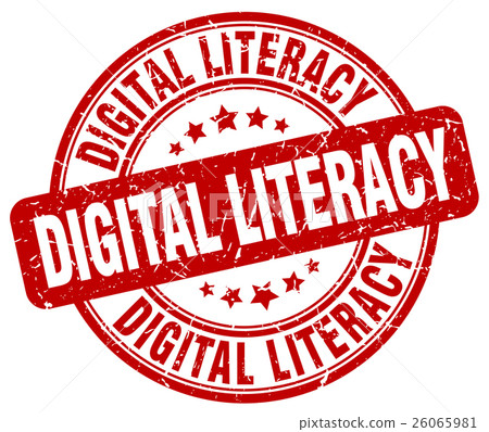 digital literacy red grunge stamp - Stock Illustration [26065981] - PIXTA