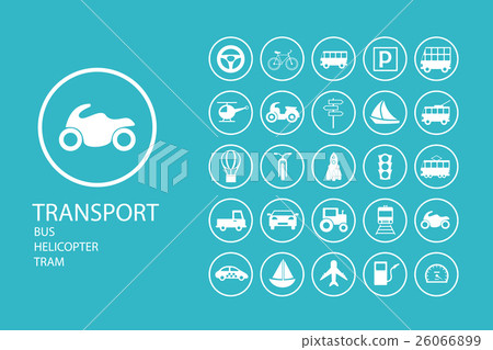 a collection of 25 pieces of flat icons on the 26066899