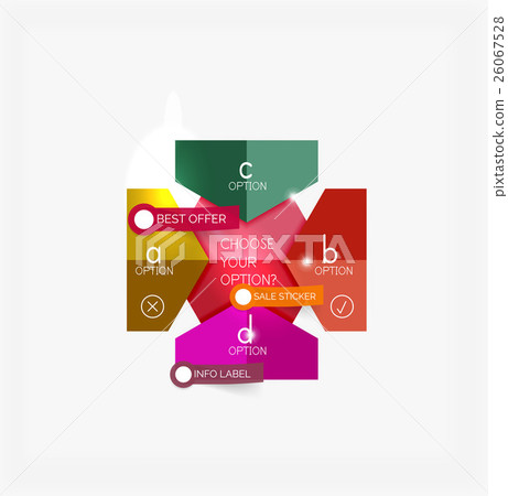 Paper infographic template Paper infographic template 26067528