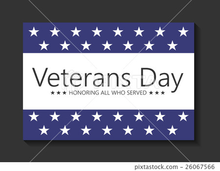 Vector illustration Veteran's day poster template 26067566