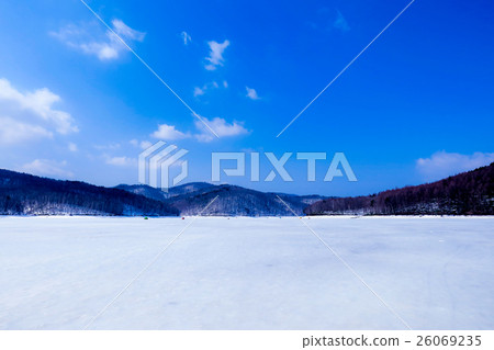 Landscape (6) Lake Iwaki Lake Wakasagi Fishing 02 26069235