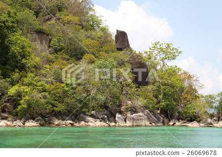 scenic views of the coastline of archipelago  26069678