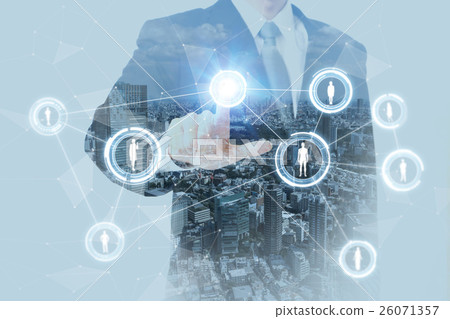 Business person and SNS image 26071357