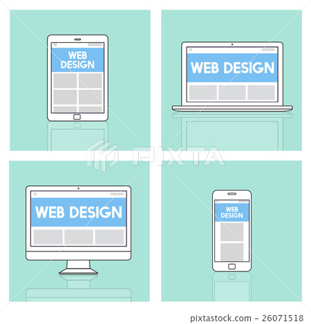 Web Design Template Copy Space Concept 26071518