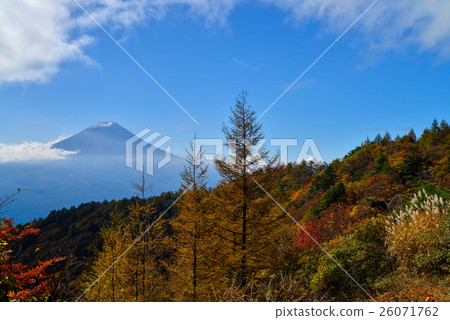 秋季三通和富士山 26071762