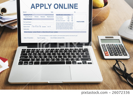 Apply Online Application Form Recruitment Concept 26072336