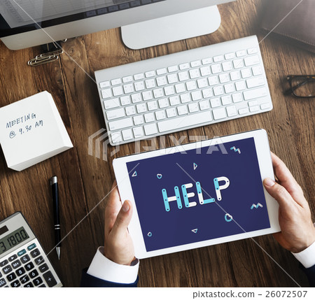 Geometric Font Charity Volunteer Concept 26072507