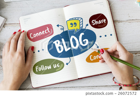 Blog Share Follow us Concept Blog Share Follow us Concept 26072572