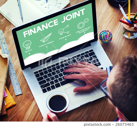 Crowdfunding Startup Business Crowdsourcing Cooperation Graphic Concept 26073463