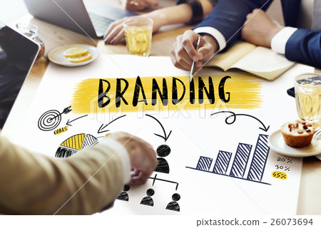 Branding Strategy Planning Chart Graphic Concept Branding Strategy Planning Chart Graphic Concept 26073694