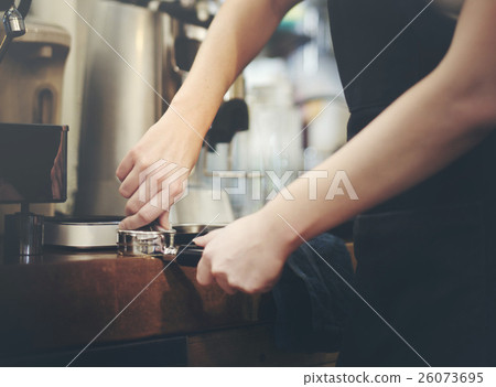 Barista Cafe Coffee Uniform Apron Service Shop Concept 26073695