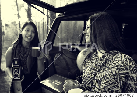 Women Friendship Hangout Traveling Camping Concept 26074008