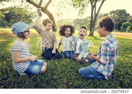Casual Children Cheerful Cute Friends Kids Concept Casual Children Cheerful Cute Friends Kids Concept 26074037